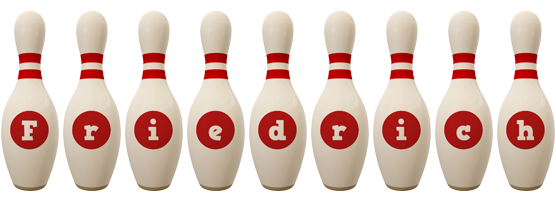 Friedrich bowling-pin logo