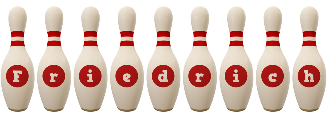 Friedrich bowling-pin logo
