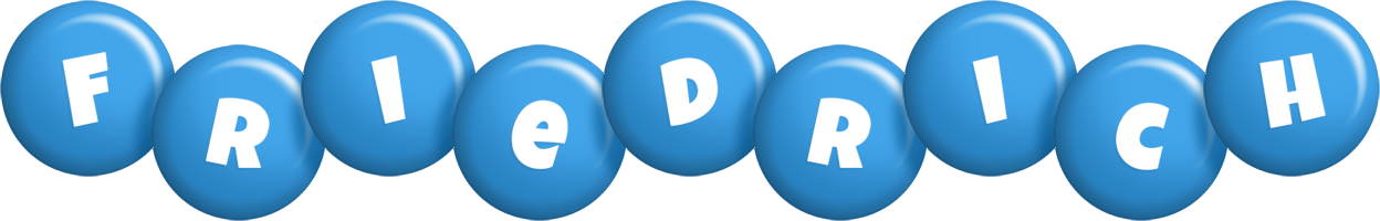 Friedrich candy-blue logo