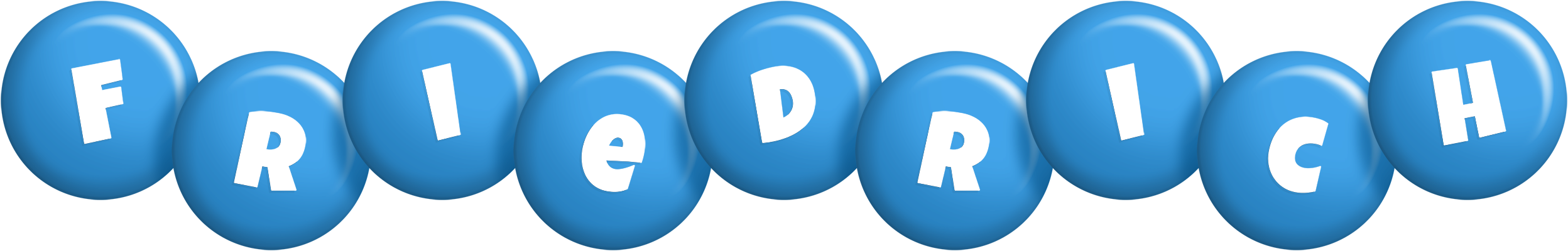 Friedrich candy-blue logo