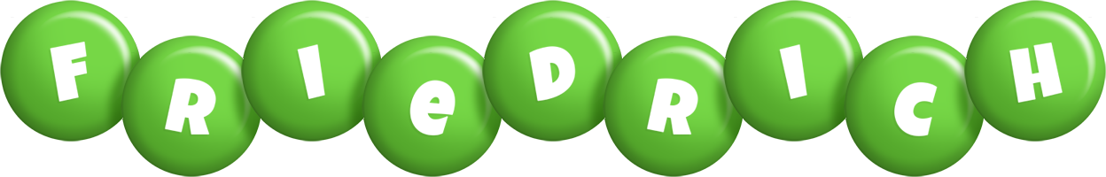 Friedrich candy-green logo