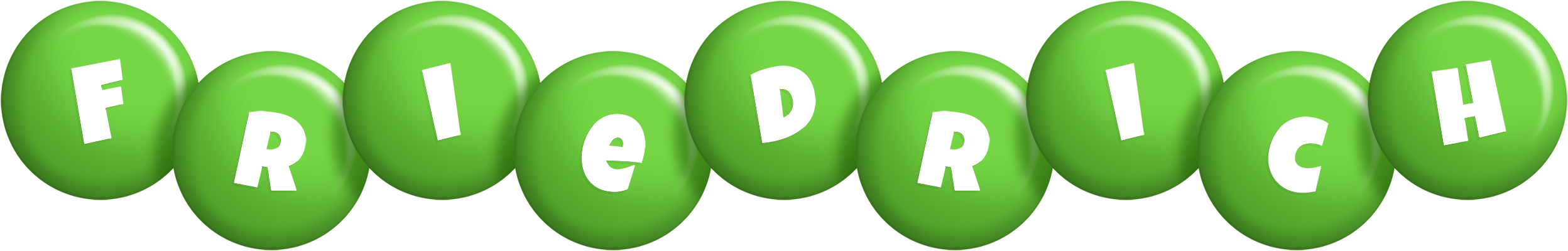 Friedrich candy-green logo