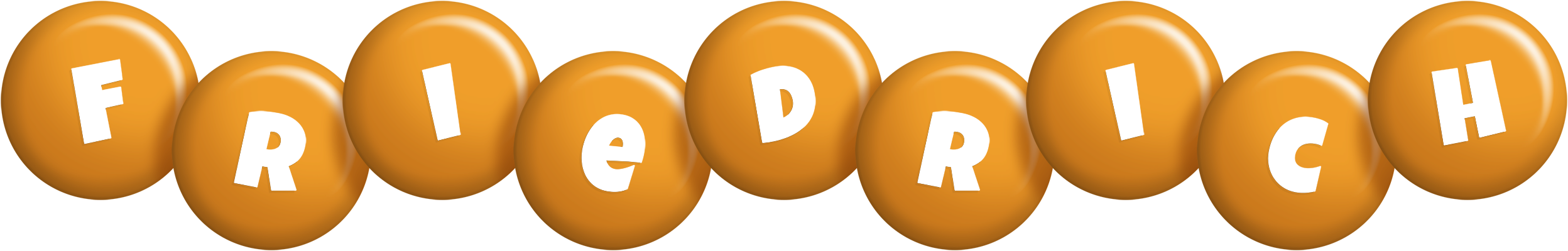 Friedrich candy-orange logo