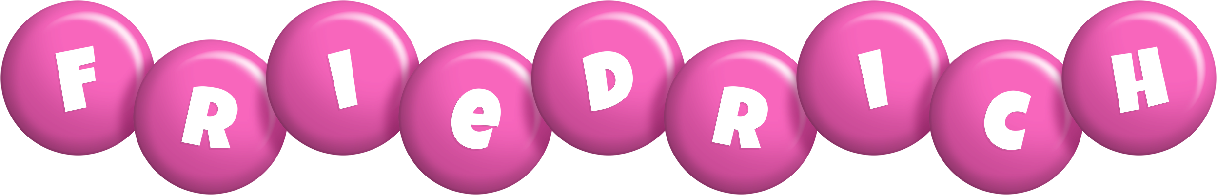 Friedrich candy-pink logo