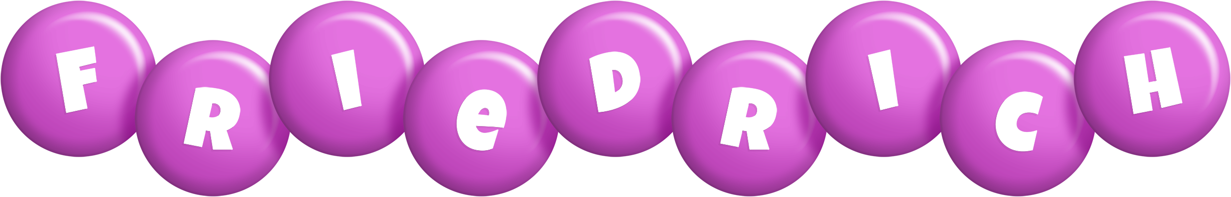 Friedrich candy-purple logo