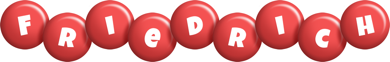 Friedrich candy-red logo