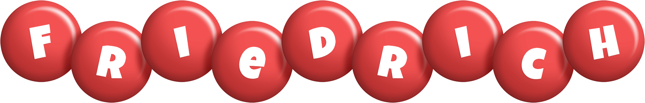 Friedrich candy-red logo