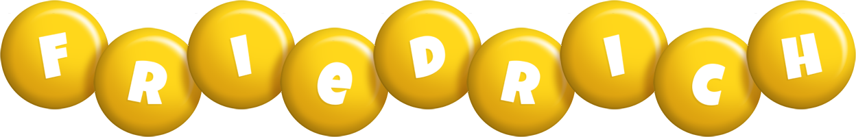 Friedrich candy-yellow logo
