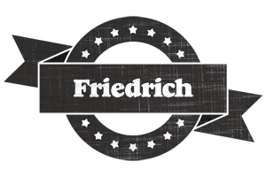 Friedrich grunge logo