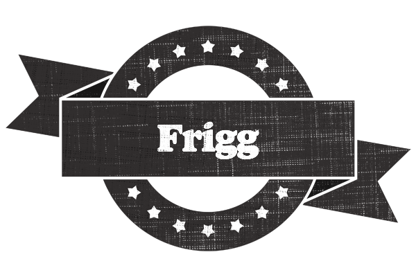 Frigg grunge logo