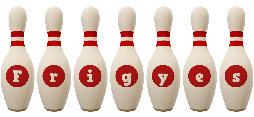 Frigyes bowling-pin logo