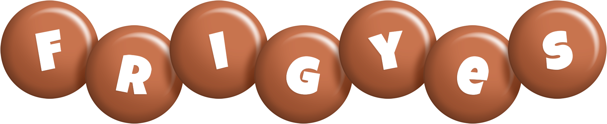 Frigyes candy-brown logo