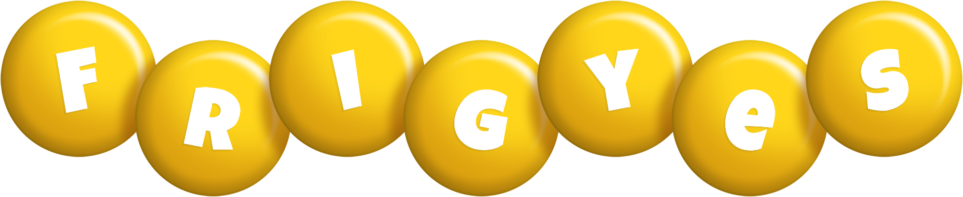 Frigyes candy-yellow logo