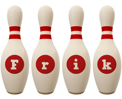 Frik bowling-pin logo