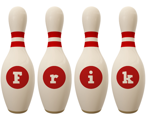 Frik bowling-pin logo