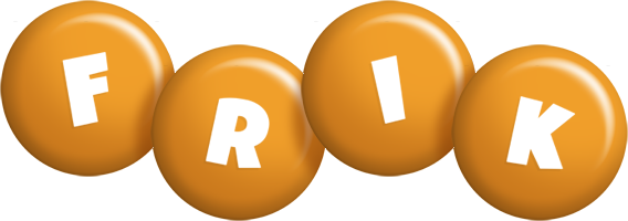 Frik candy-orange logo
