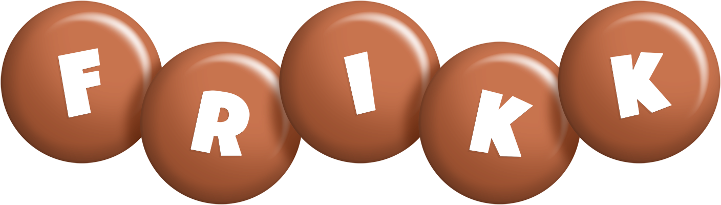 Frikk candy-brown logo
