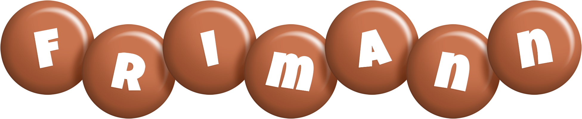 Frimann candy-brown logo