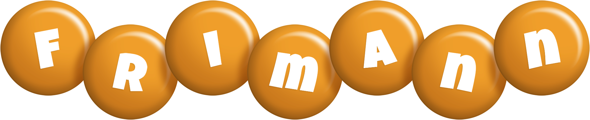Frimann candy-orange logo