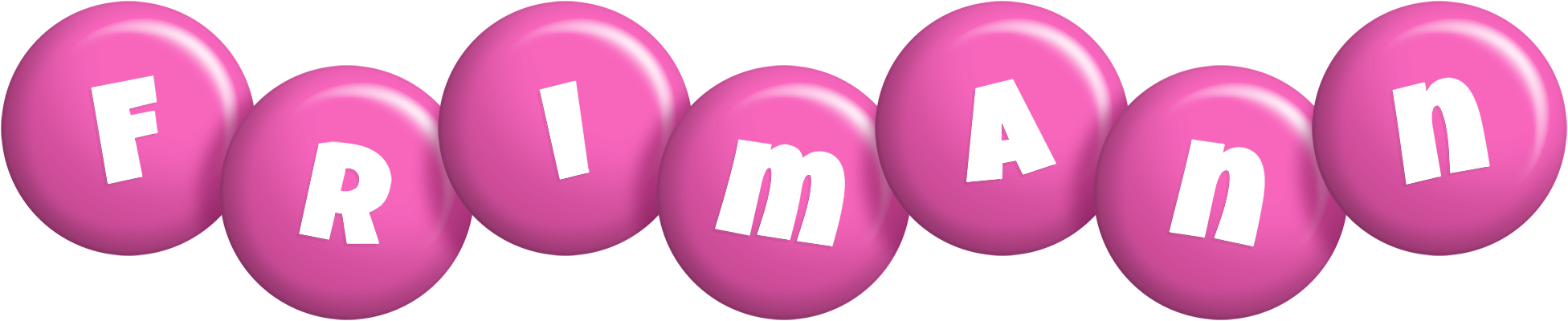 Frimann candy-pink logo