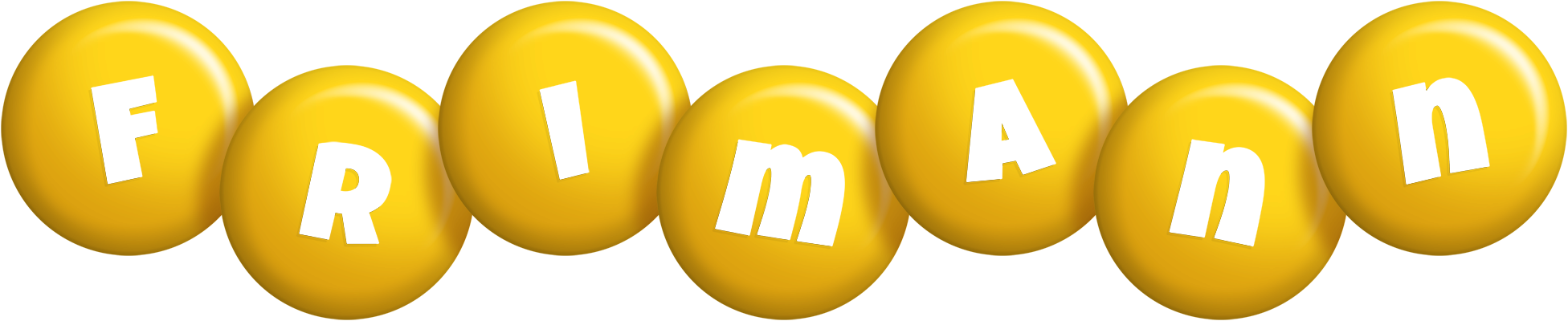Frimann candy-yellow logo