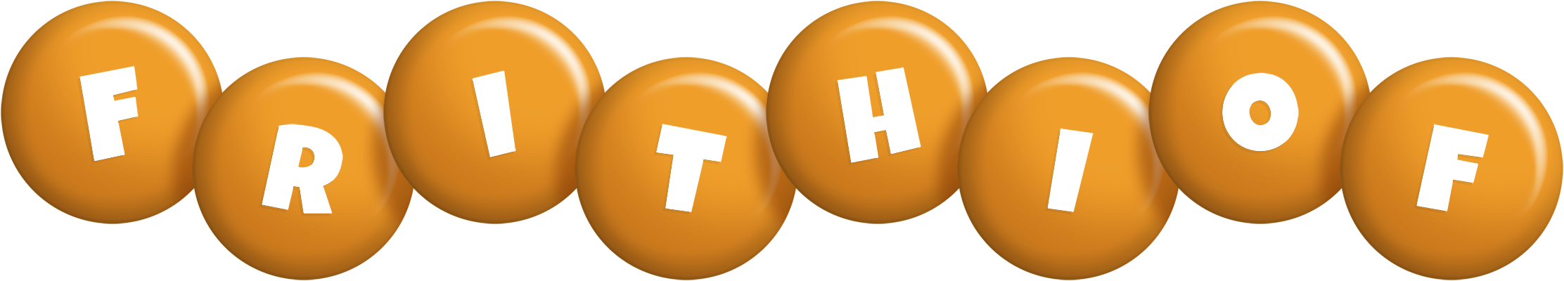 Frithiof candy-orange logo