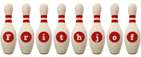 Frithjof bowling-pin logo