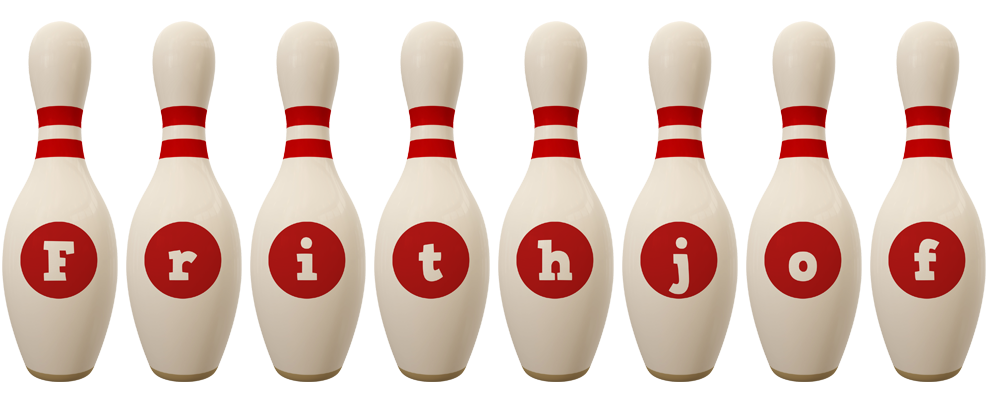 Frithjof bowling-pin logo