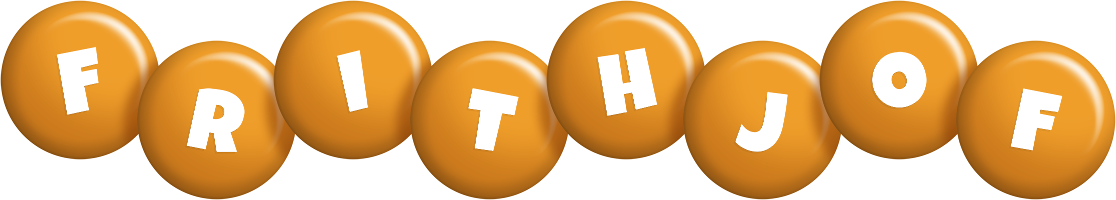 Frithjof candy-orange logo