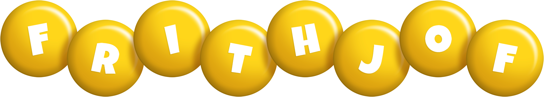 Frithjof candy-yellow logo