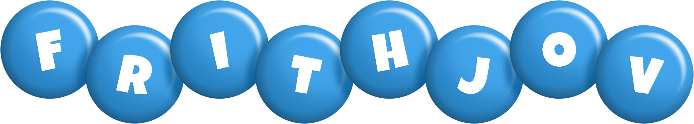 Frithjov candy-blue logo