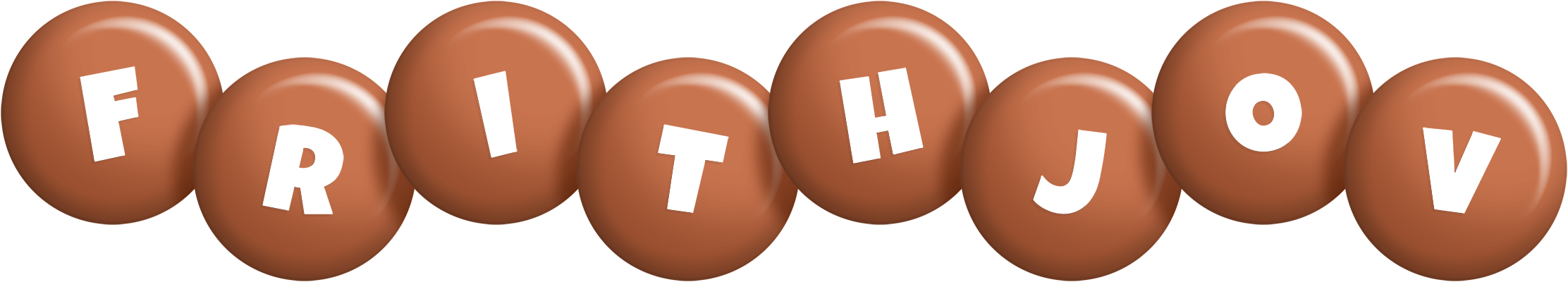 Frithjov candy-brown logo