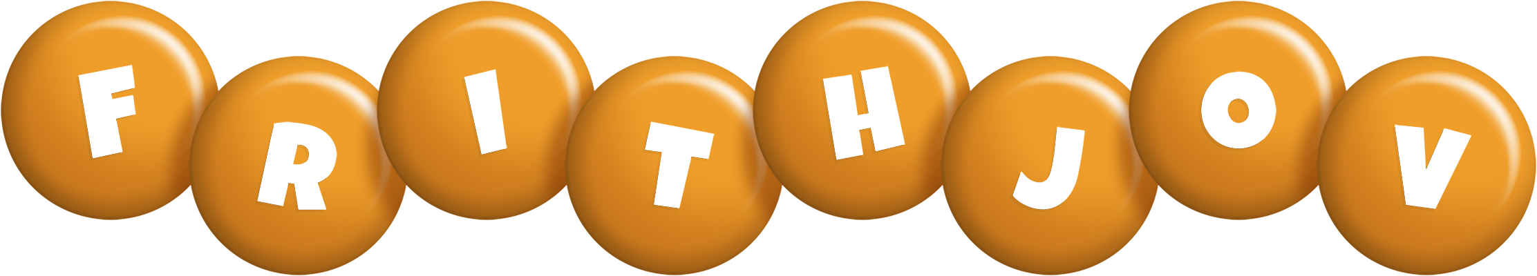 Frithjov candy-orange logo