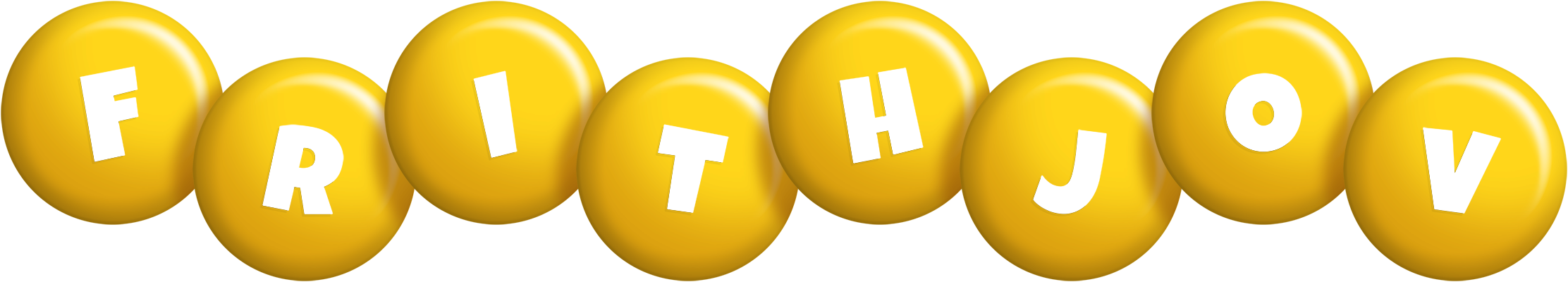 Frithjov candy-yellow logo