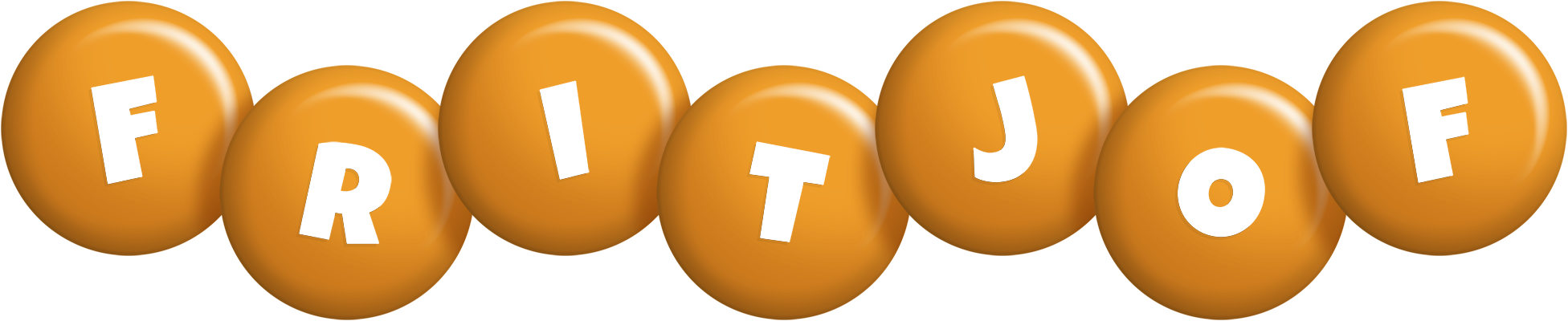 Fritjof candy-orange logo