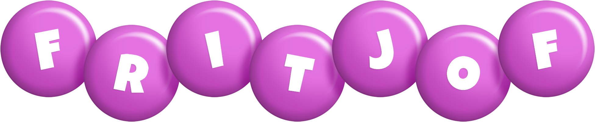 Fritjof candy-purple logo