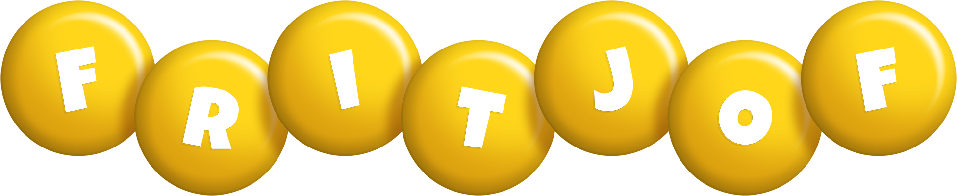 Fritjof candy-yellow logo