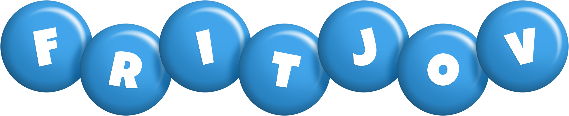 Fritjov candy-blue logo