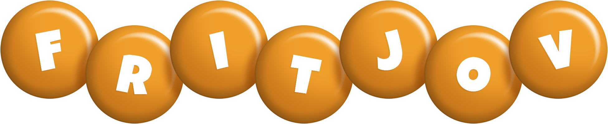 Fritjov candy-orange logo