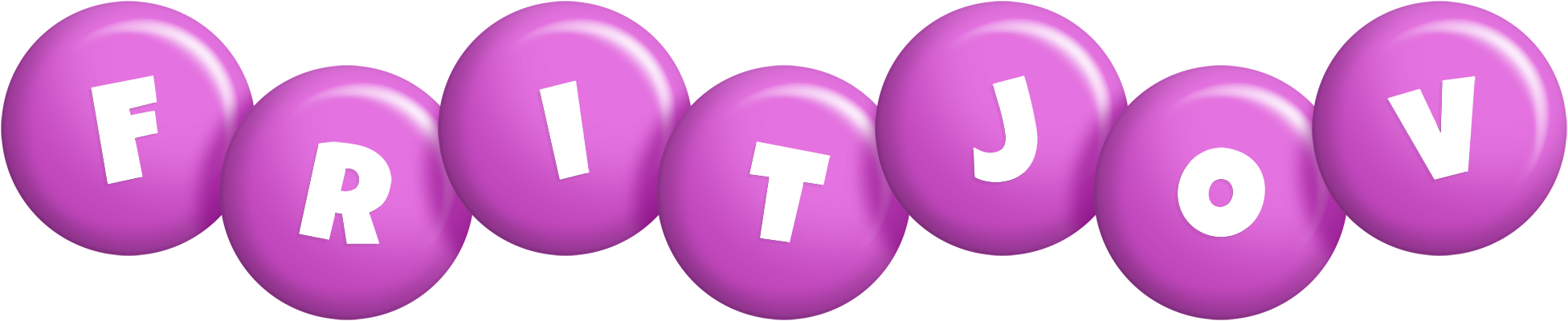 Fritjov candy-purple logo