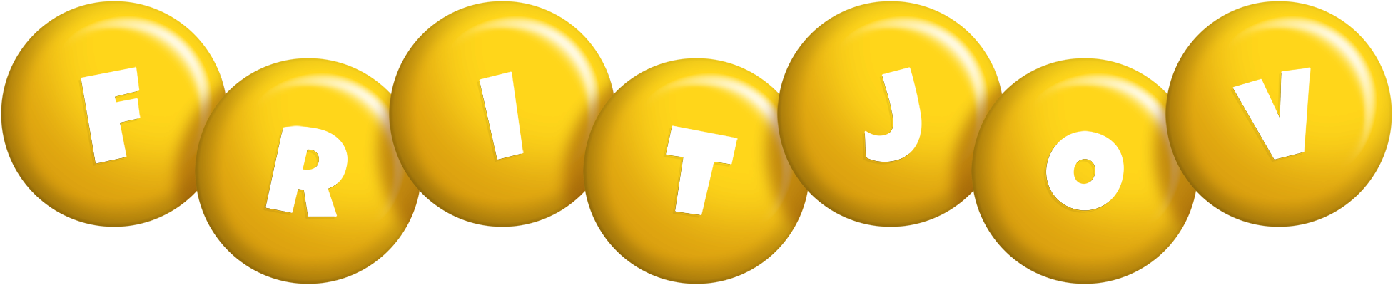 Fritjov candy-yellow logo
