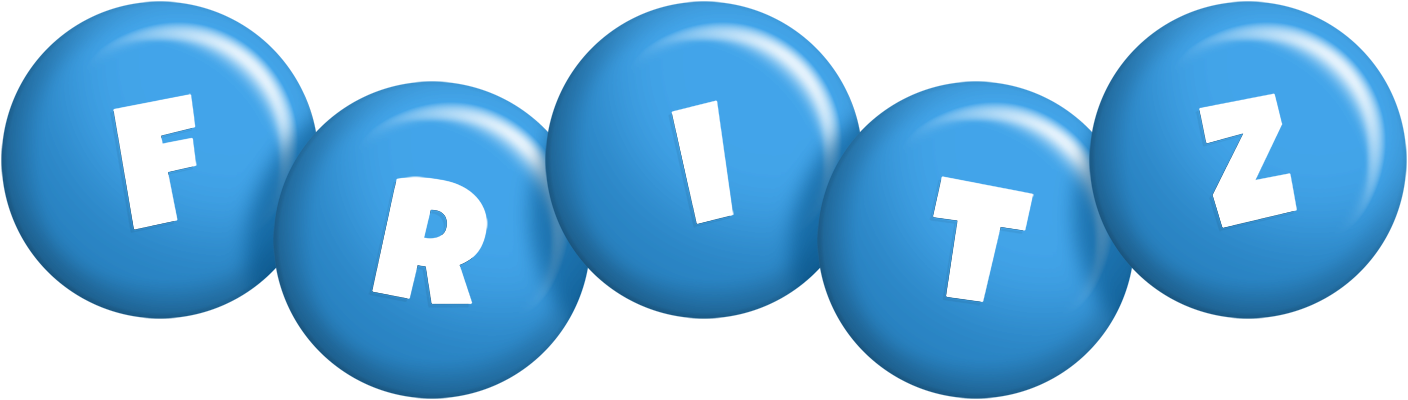 Fritz candy-blue logo