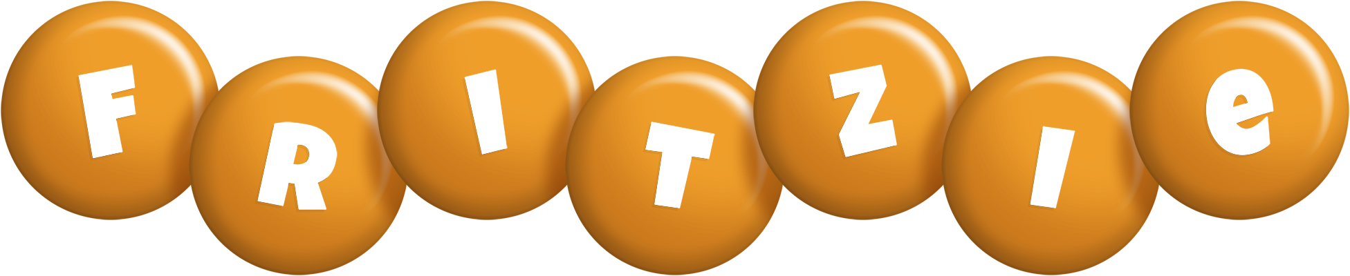 Fritzie candy-orange logo