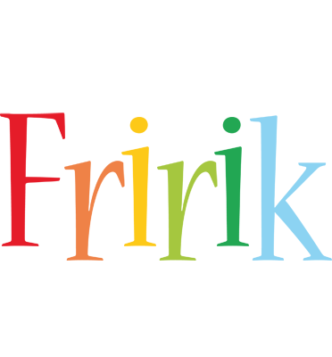 Friðrik birthday logo