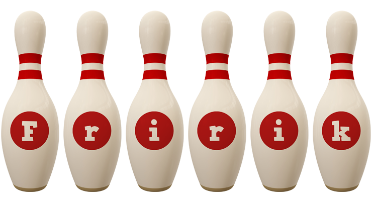 Friðrik bowling-pin logo