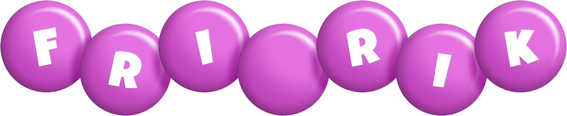 Friðrik candy-purple logo