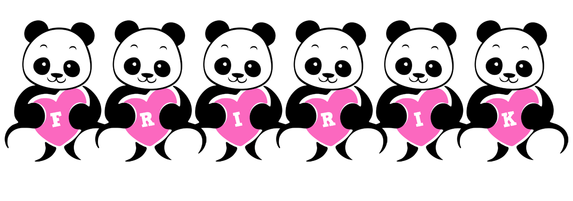 Friðrik love-panda logo