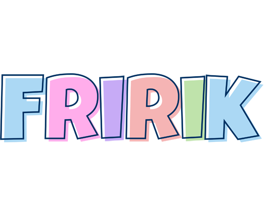 Friðrik pastel logo