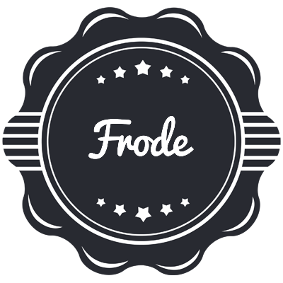 Frode badge logo