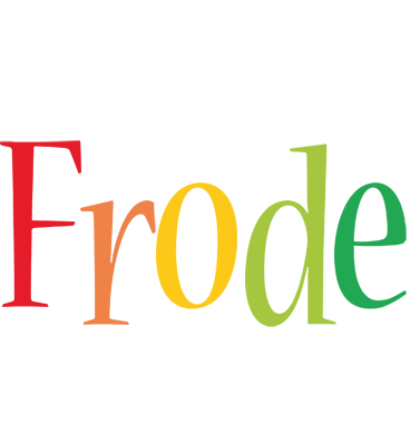Frode birthday logo